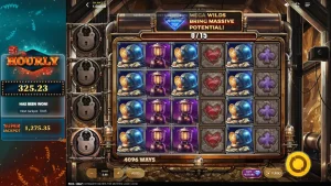 Tampilan visual slot Dynamite Riches The Mother Lode dengan tema pertambangan emas